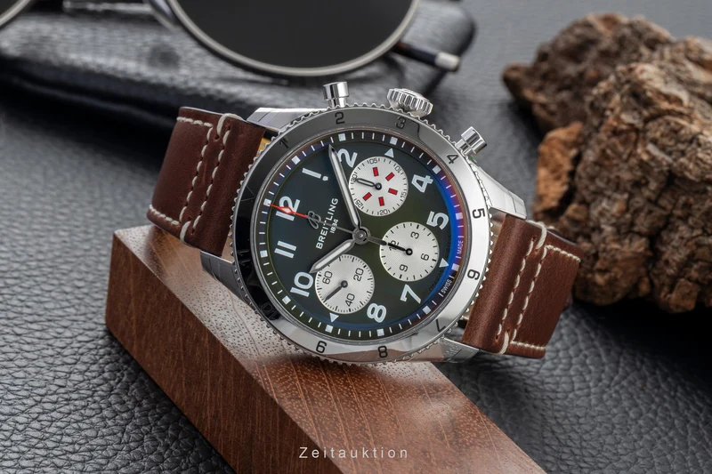 Breitling Avi chronograph steel automatic men's watch A233802A1L1X1 LP: 6000EUR [2603664]
