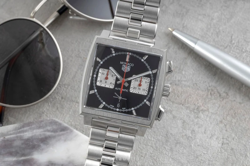 Tag Heuer Monaco chronograph steel automatic men's watch CBL2113.BA0644 LP: 7950EUR [2603449]