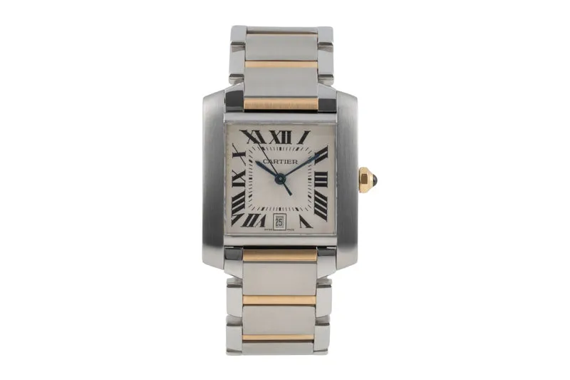 Cartier Tank Francaise steel / gold automatic unisex W51005Q4 [2603538]