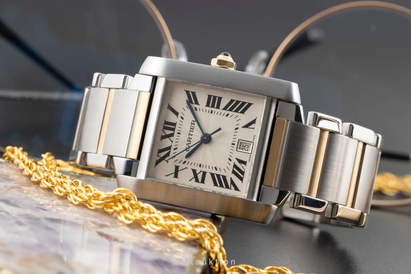 Cartier Tank Francaise steel / gold automatic unisex W51005Q4 [2603538]