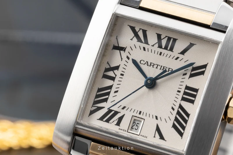 Cartier Tank Francaise steel / gold automatic unisex W51005Q4 [2603538]