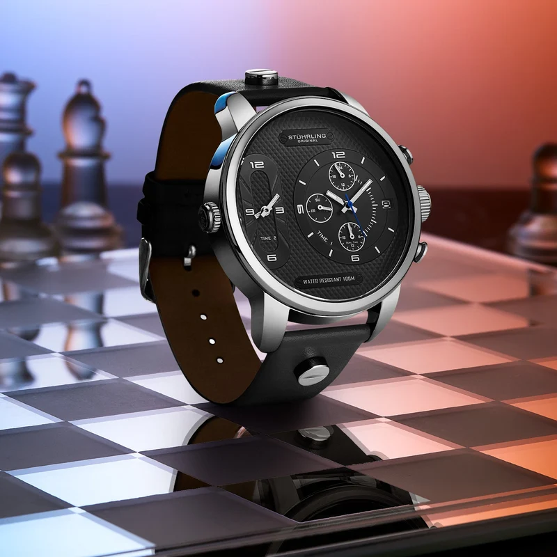 Stührling Global GMT 4052 Japanese Quartz 52mm