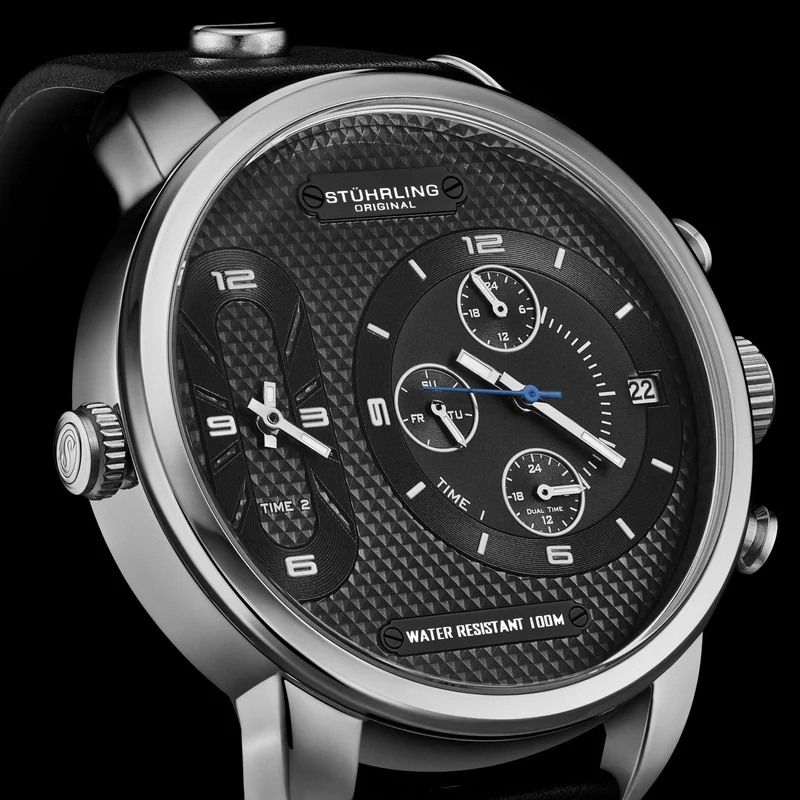 Stührling Global GMT 4052 Japanese Quartz 52mm
