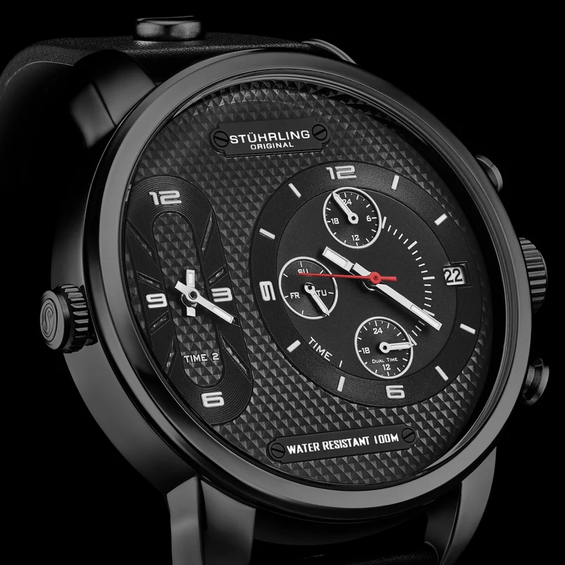 Stührling Global GMT 4052 Japanese Quartz 52mm