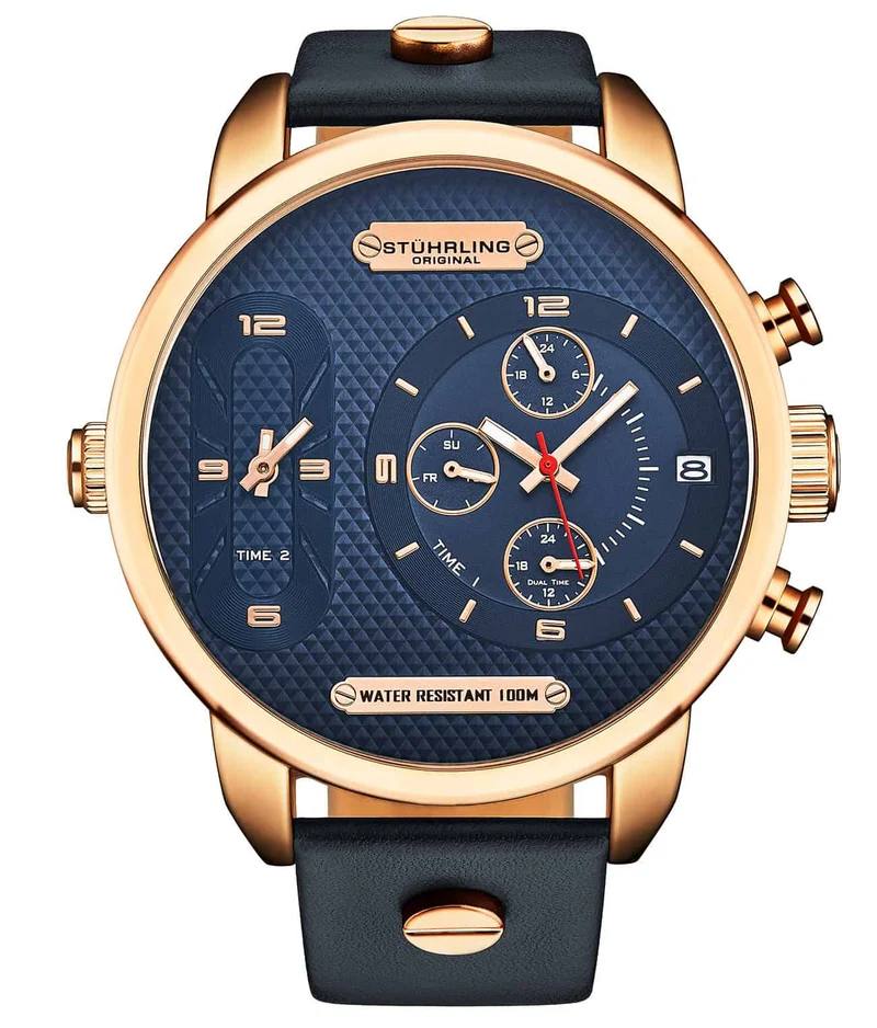 Stührling Global GMT 4052 Japanese Quartz 52mm