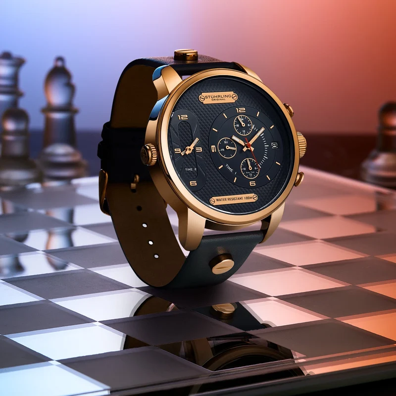 Stührling Global GMT 4052 Japanese Quartz 52mm