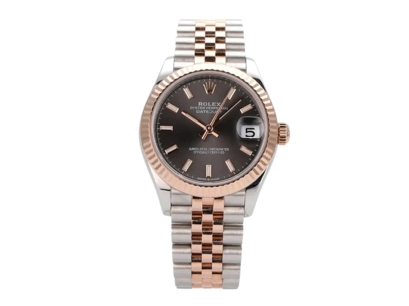 Rolex Datejust 31 Oystersteel Everose-Gold 278271 Grau Jubile-Band