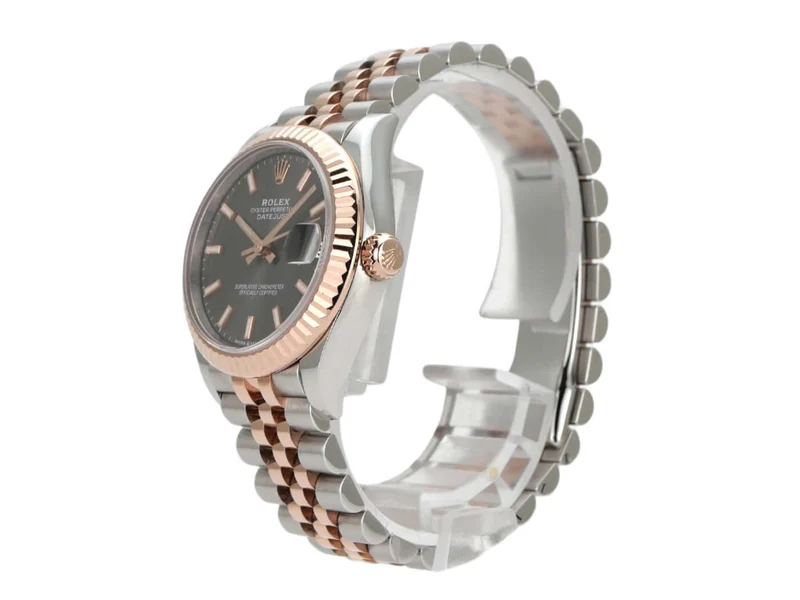 Rolex Datejust 31 Oystersteel Everose-Gold 278271 Grau Jubile-Band