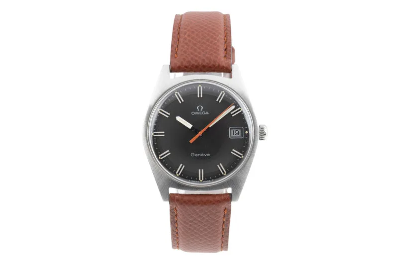 Omega Geneve steel manual winding men's watch 136.041 ST 136.0041 Vintage [2603931]