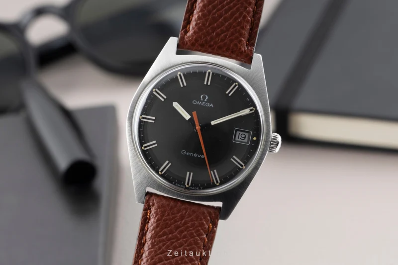 Omega Geneve steel manual winding men's watch 136.041 ST 136.0041 Vintage [2603931]