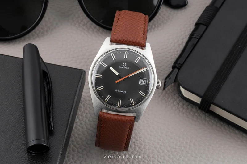 Omega Geneve steel manual winding men's watch 136.041 ST 136.0041 Vintage [2603931]