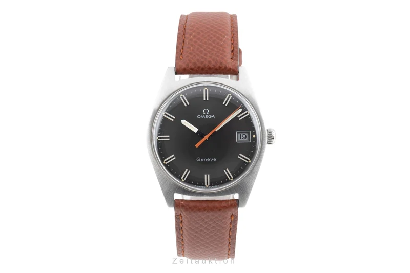 Omega Geneve steel manual winding men's watch 136.041 ST 136.0041 Vintage [2603931]