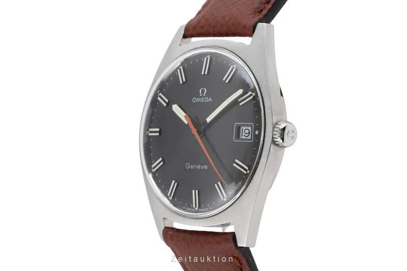 Omega Geneve steel manual winding men's watch 136.041 ST 136.0041 Vintage [2603931]