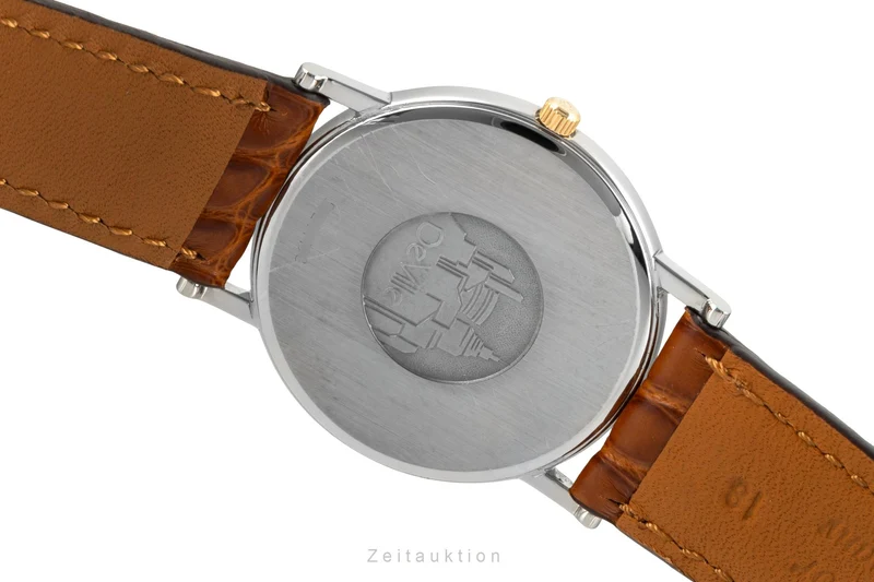 Omega De Ville steel / gold quartz men's watch 195.2378 [2603916]