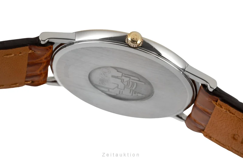 Omega De Ville steel / gold quartz men's watch 195.2378 [2603916]