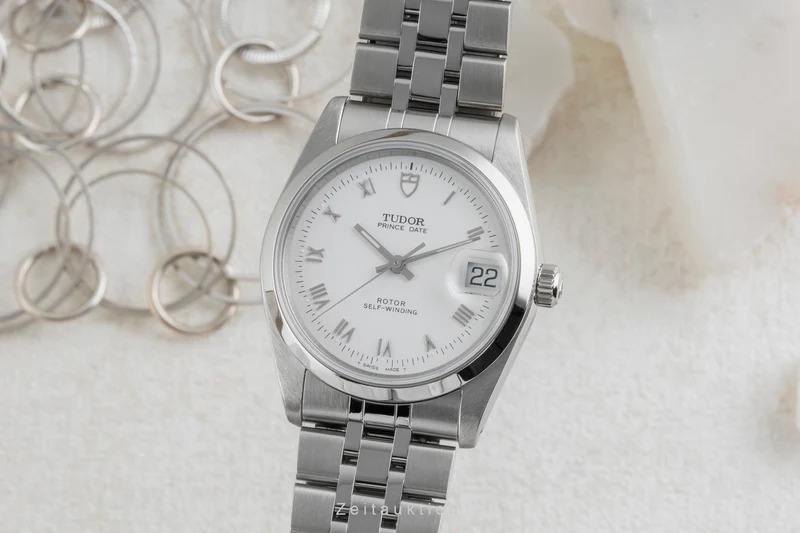 Tudor Prince Date steel automatic men's watch 74000N [2604390]