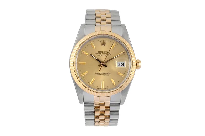 Rolex Date steel / gold automatic men's watch 15053 LP: 15350EUR [2604344]