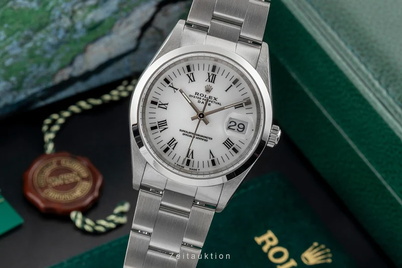 Rolex Date steel automatic men's watch 15200 [2604330]