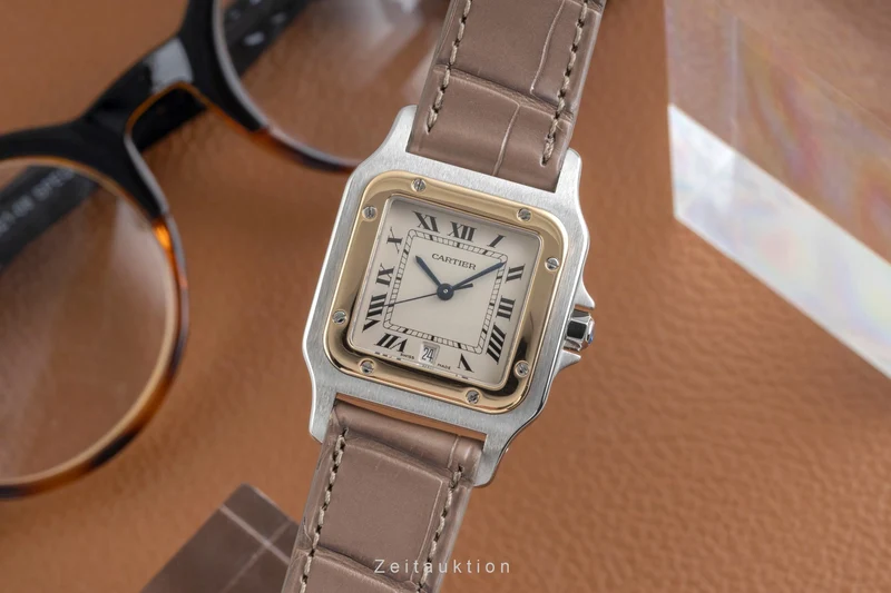 Cartier Santos steel / gold quartz women's watch W200114A [2600925]
