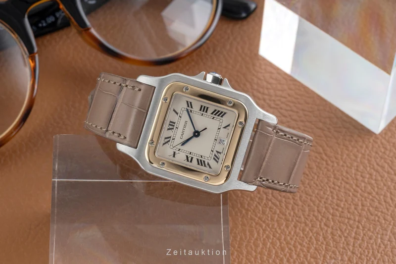 Cartier Santos steel / gold quartz women's watch W200114A [2600925]