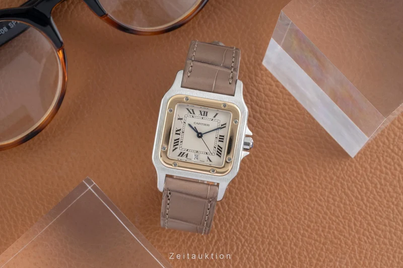 Cartier Santos steel / gold quartz women's watch W200114A [2600925]
