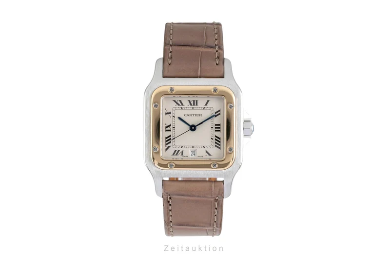 Cartier Santos steel / gold quartz women's watch W200114A [2600925]