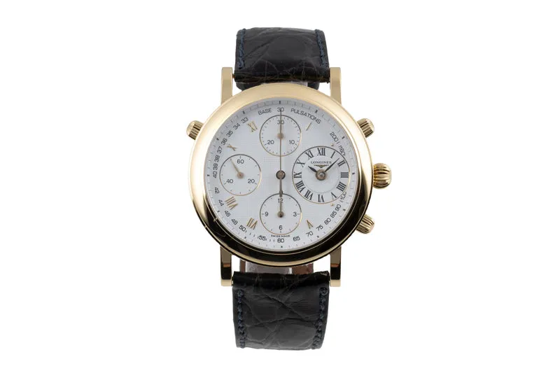 Longines Ernest Francillon chronograph 18 ct gold automatic men's watch L4.654.6 [2603902]