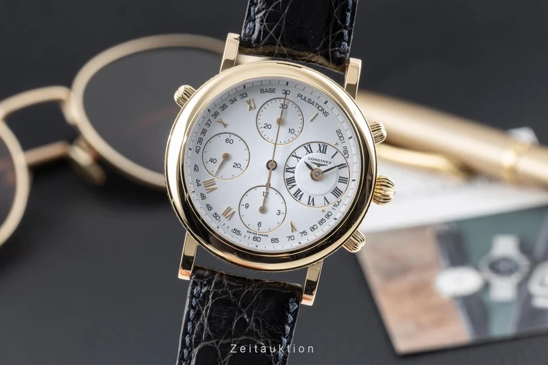 Longines Ernest Francillon chronograph 18 ct gold automatic men's watch L4.654.6 [2603902]