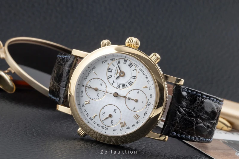 Longines Ernest Francillon chronograph 18 ct gold automatic men's watch L4.654.6 [2603902]