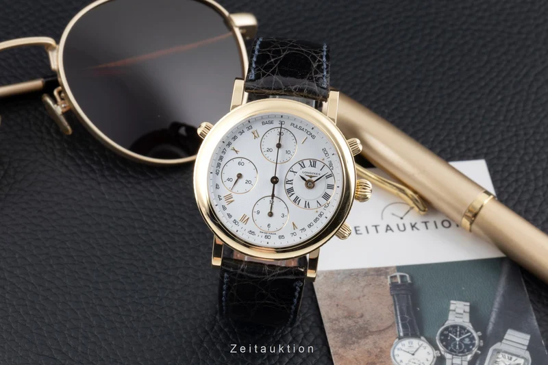 Longines Ernest Francillon chronograph 18 ct gold automatic men's watch L4.654.6 [2603902]