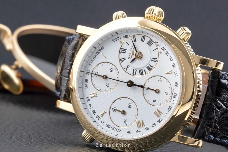 Longines Ernest Francillon chronograph 18 ct gold automatic men's watch L4.654.6 [2603902]