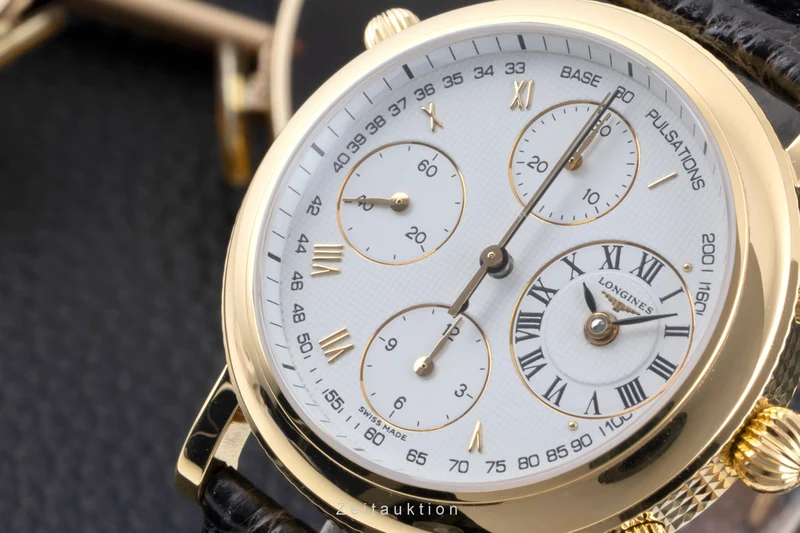 Longines Ernest Francillon chronograph 18 ct gold automatic men's watch L4.654.6 [2603902]