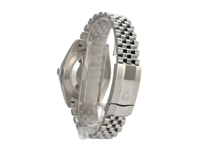 Rolex Datejust 41 Edelstahl 126300 Rhodium Römisch Jubile-Band