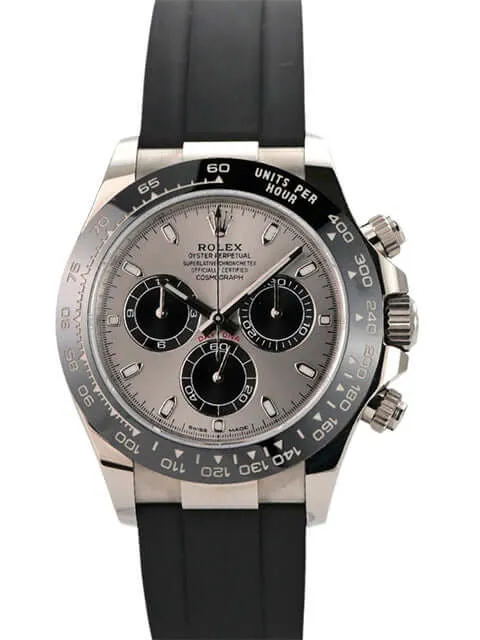 Rolex Daytona 116519LN Weißgold Oysterflex Grau
