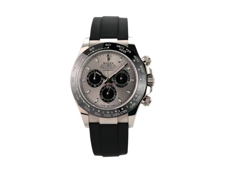 Rolex Daytona 116519LN Weißgold Oysterflex Grau
