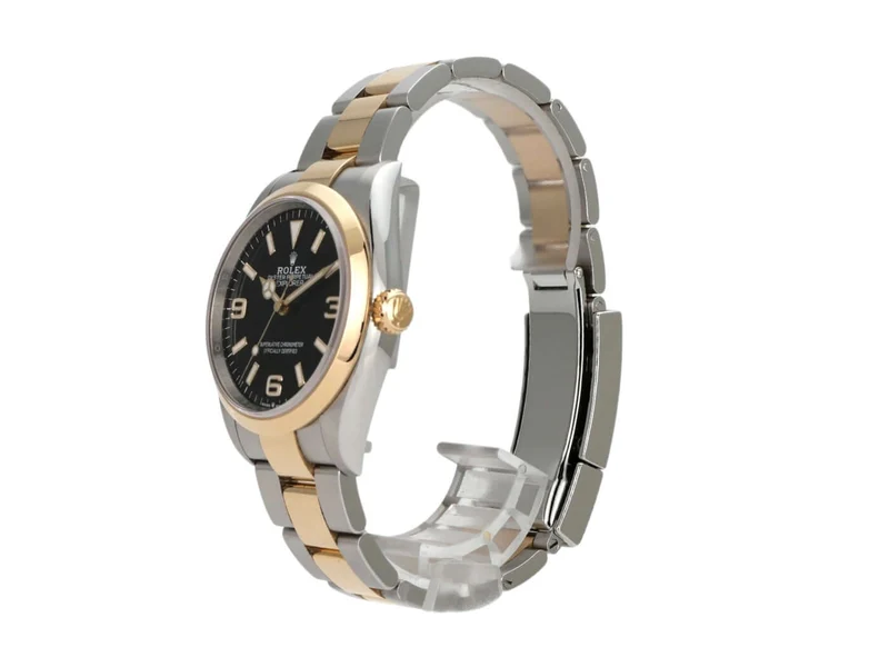 Rolex Explorer 36 Edelstahl Gelbgold 124273
