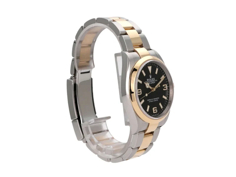 Rolex Explorer 36 Edelstahl Gelbgold 124273