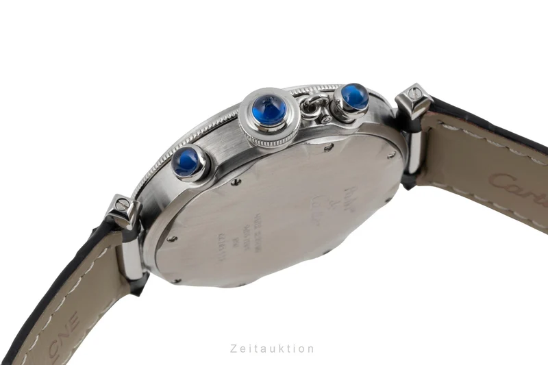 Cartier Pasha chronograph steel quartz men's watch W3101855 [2603612]