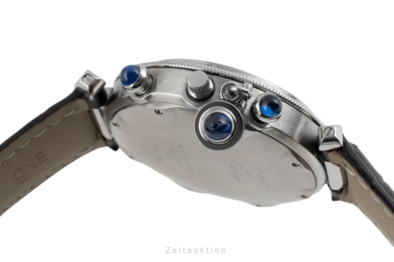 Cartier Pasha chronograph steel quartz men's watch W3101855 [2603612]