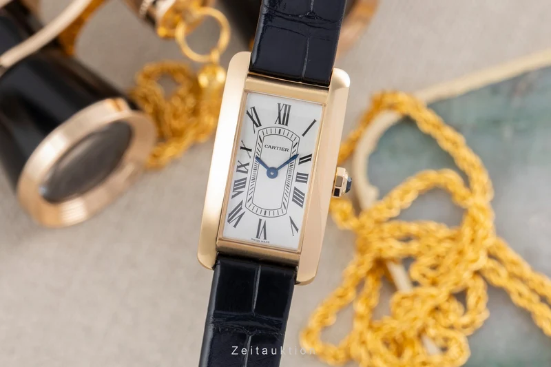 Cartier Tank Américaine 18 ct gold quartz women's watch WGTA0299 LP: 13700EUR [2604105]