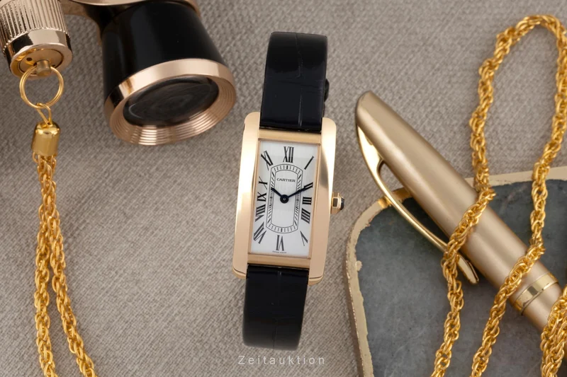 Cartier Tank Américaine 18 ct gold quartz women's watch WGTA0299 LP: 13700EUR [2604105]