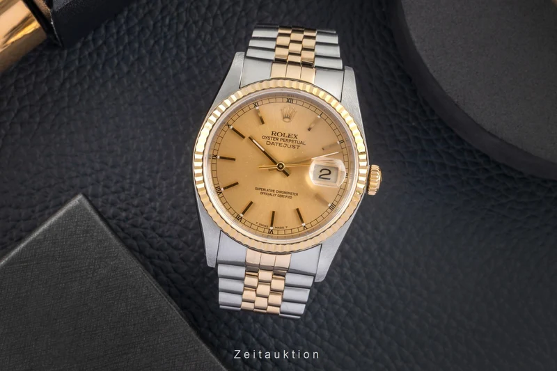 Rolex Datejust steel / gold automatic men's watch 16233 LP: 15350EUR [2604214]