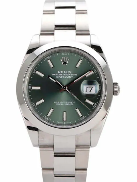 Rolex Datejust 41 Edelstahl 126300 Mintgrün
