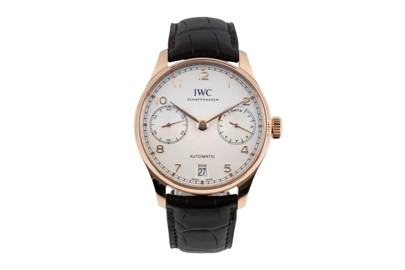 IWC Portugieser 18 ct red gold automatic men's watch IW500701 LP: 29100EUR [2604154]