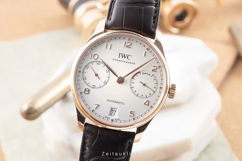 IWC Portugieser 18 ct red gold automatic men's watch IW500701 LP: 29100EUR [2604154]