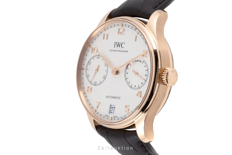IWC Portugieser 18 ct red gold automatic men's watch IW500701 LP: 29100EUR [2604154]