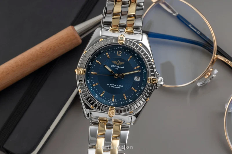 Breitling Antares steel / gold automatic men's watch B10048 [2603864]