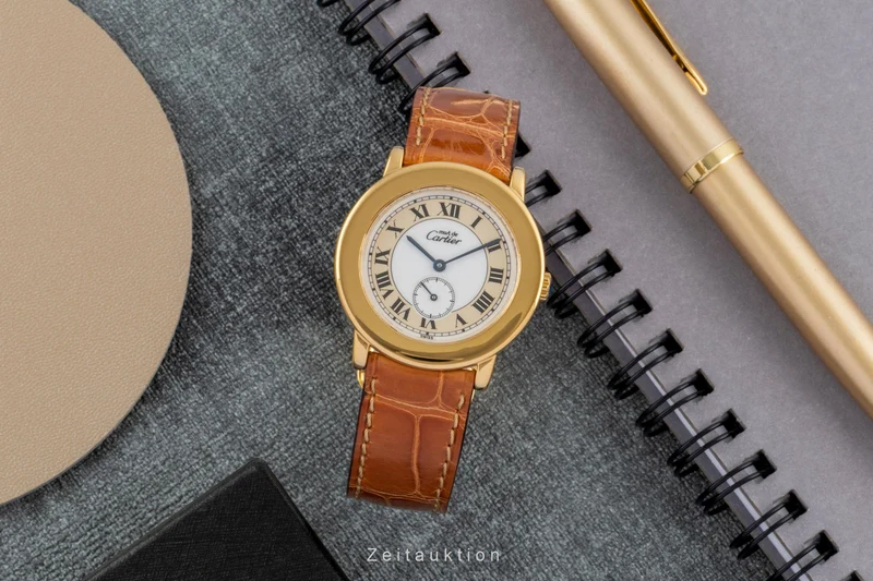Cartier Ronde silver-gilt quartz women's watch W1006922 [2603745]