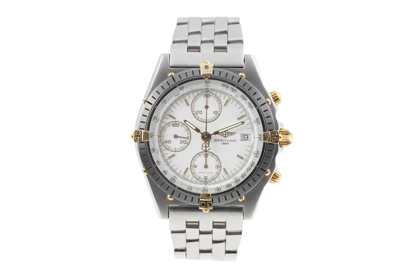 Breitling Chronomat chronograph gilt / steel automatic men's watch 81.950 [2603971]