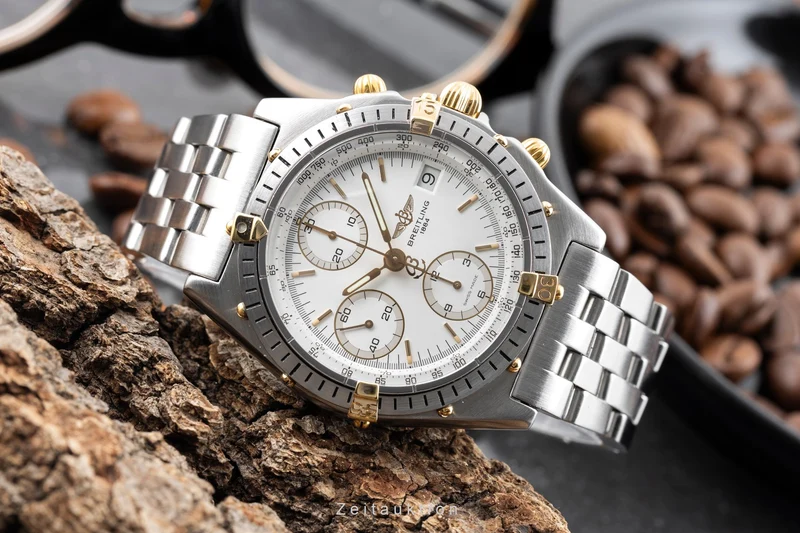 Breitling Chronomat chronograph gilt / steel automatic men's watch 81.950 [2603971]